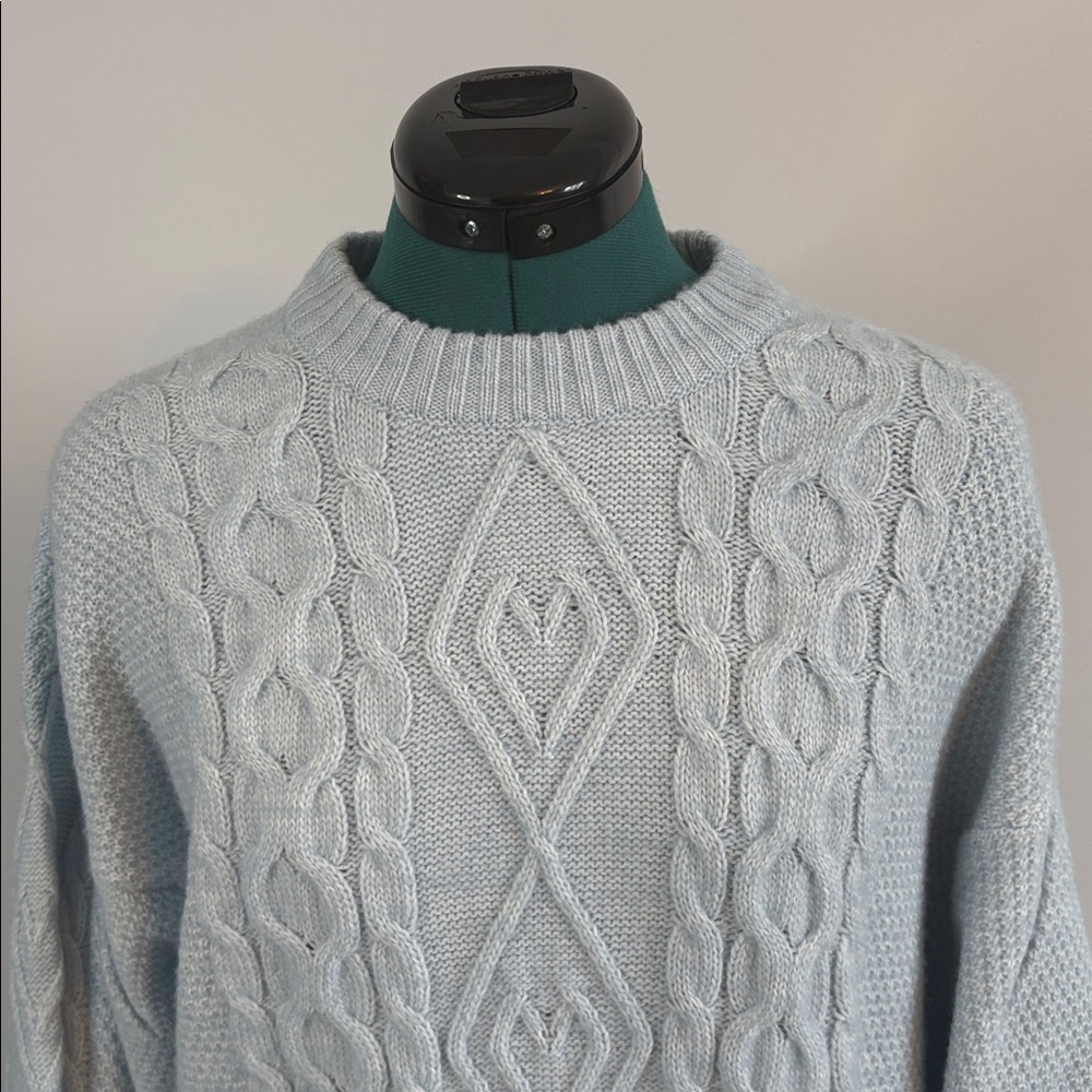 NOBODY’S CHILD Light Blue Knit Sweater 🌟Bundle and Save - 2 items for $30🌟 - Picture 2 of 8